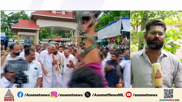 ഉമ്മൻചാണ്ടിയുടെ കല്ലറയ്ക്ക് മുന്നിൽ വിതുമ്പി ചാണ്ടി ഉമ്മൻ; പുതപ്പളളയിൽ വൻ സ്വീകരണം
