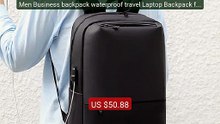 Men Business backpack waterproof travel Laptop Backpack fas... -- Top Pick 2026 | Unbeatable Price!