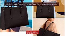 Stylish Large Capacity Laptop Tote Bag Professional Waterproof Larg... -- Top Rated 2026 | Buy Now!