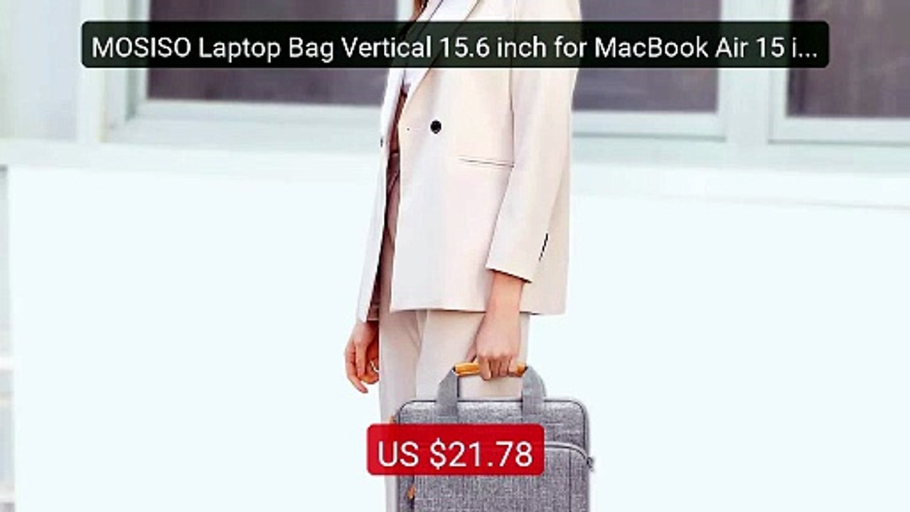 MOSISO Laptop Bag Vertical 15.6 inch for MacBoo...