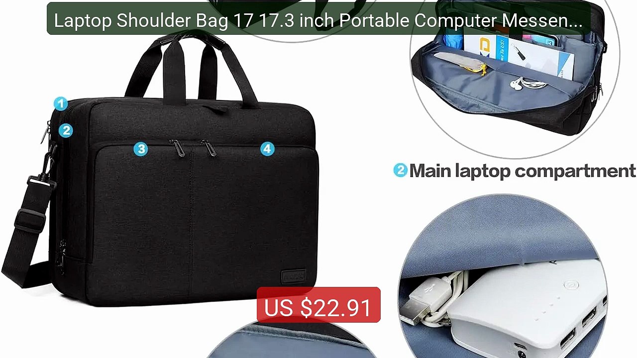 Laptop Shoulder Bag 17 17.3 inch Portable Computer Messenger ... -- Amazing Value 2026 | Must Have!