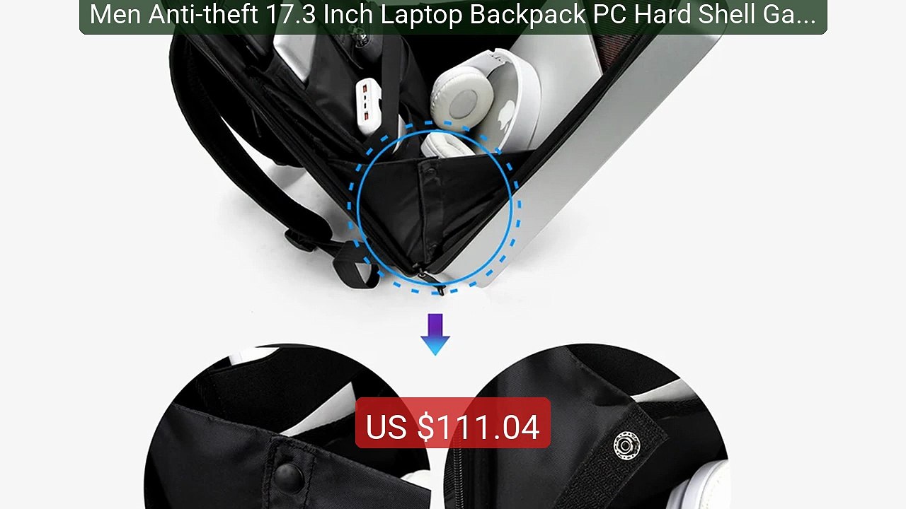 Men Anti-theft 17.3 Inch Laptop Backpack PC Hard Shell Game Noteboo... -- Top Rated 2026 | Buy Now!