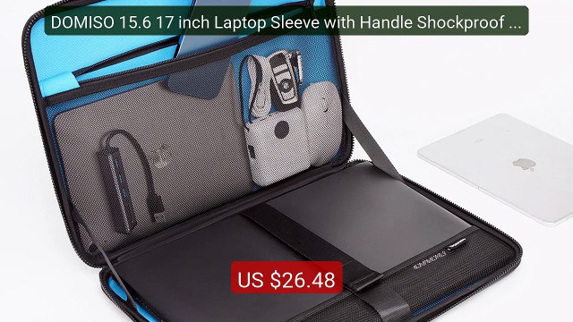 DOMISO 15.6 17 inch Laptop Sleeve with Handle Shockproof Computer ... Best Deal 2026 | Shop Now!