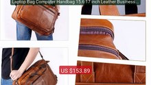 Laptop Bag Computer Handbag 15.6 17 inch Leather Business Travel C... -- Best Deal 2026 | Shop Now!