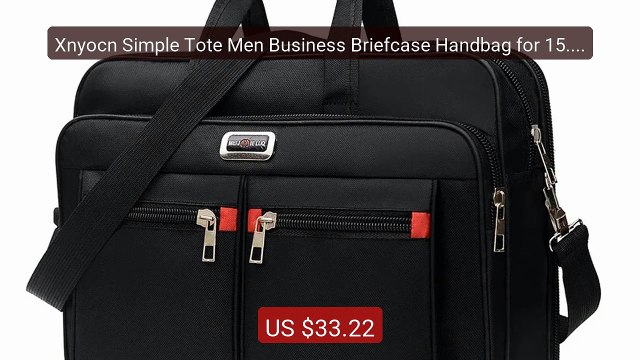 Xnyocn Simple Tote Men Business Briefcase Handbag for 15.6 Inch Lap... Top Rated 2026 | Buy Now!