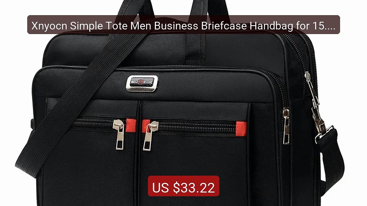 Xnyocn Simple Tote Men Business Briefcase Handbag for 15.6 Inch Lap... -- Top Rated 2026 | Buy Now!