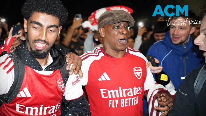 Arsenal fans flooded the streets of London and gathered outside the club’s training ground after the Gunners secured their first Premier League title in 22 years and celebrated with ecstatic Gooners.