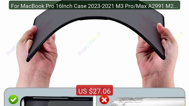 For MacBook Pro 16Inch Case 2023-2021 M3 Pro/Max A2991 M2 A278... Hot Deal 2026 | Limited Offer!
