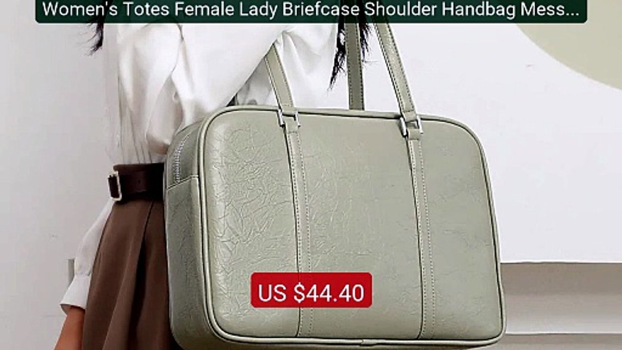 Women's Totes Female Lady Briefcase Shoulder Handbag Messenger... -- Hot Deal 2026 | Limited Offer!