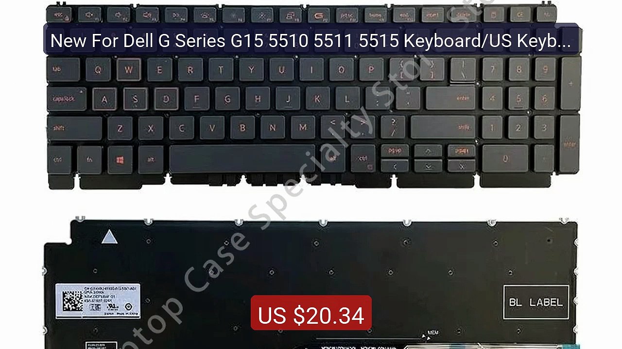 New For Dell G Series G15 5510 5511 5515 Keyboard/US Keyboa... -- Top Pick 2026 | Unbeatable Price!
