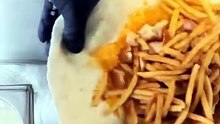 How To Make a French Tacos Meat with Gruyère cheese sauce & fries #BR3 #Tacos #Foodie #Foodlover #Food (12)