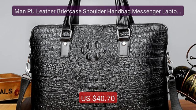 Man PU Leather Briefcase Shoulder Handbag Messenger Laptop Ba... Amazing Value 2026 | Must Have!