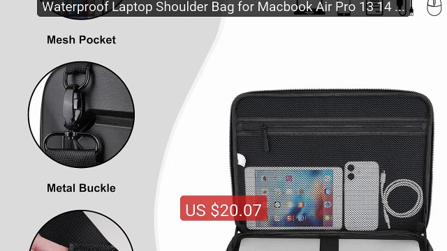 Waterproof Laptop Shoulder Bag for Macbook Air Pro 13 14 15 16 inch... Top Rated 2026 | Buy Now!
