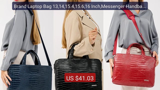 Brand Laptop Bag 13,14,15.4,15.6,16 Inch,Messenger Handbag PU ... Hot Deal 2026 | Limited Offer!