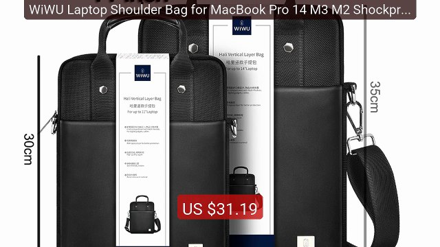 WiWU Laptop Shoulder Bag for MacBook Pro 14 M3 M2 Shockproof Notebo... Top Rated 2026 | Buy Now!