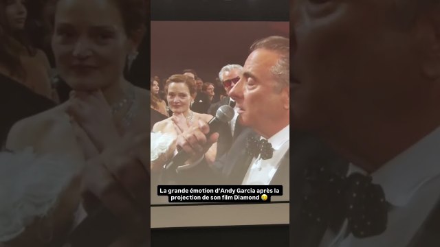La grande émotion d’Andy Garcia après la projection de son film Diamond 🥲 #Cannes2026