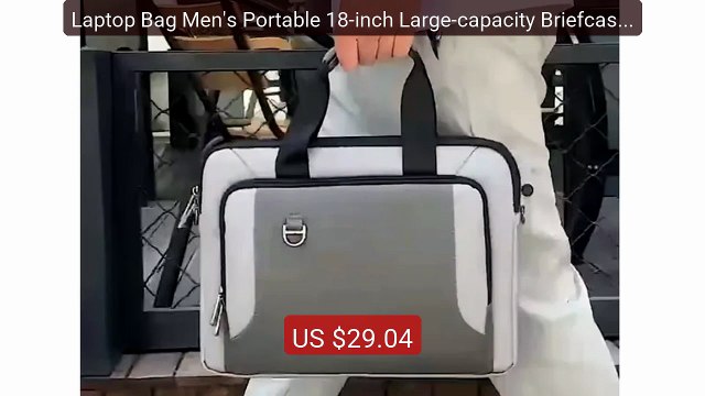 Laptop Bag Men's Portable 18-inch Large-capacity Briefcase One... Best Buy 2026 | Great Quality!