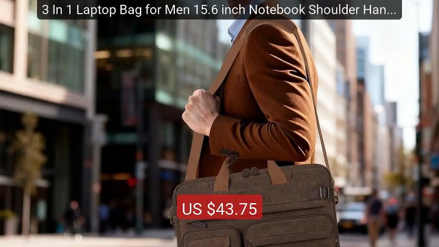 3 In 1 Laptop Bag for Men 15.6 inch Notebook Shoulder Handbag... Amazing Value 2026 | Must Have!
