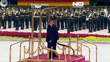 Си Цзиньпин проводит церемонию встречи Путина