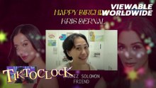 TiktoClock: Chariz Solomon, MORE BABIES ang birthday wish para kay Kris Bernal!