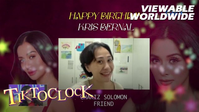 TiktoClock: Chariz Solomon, MORE BABIES ang birthday wish para kay Kris Bernal!