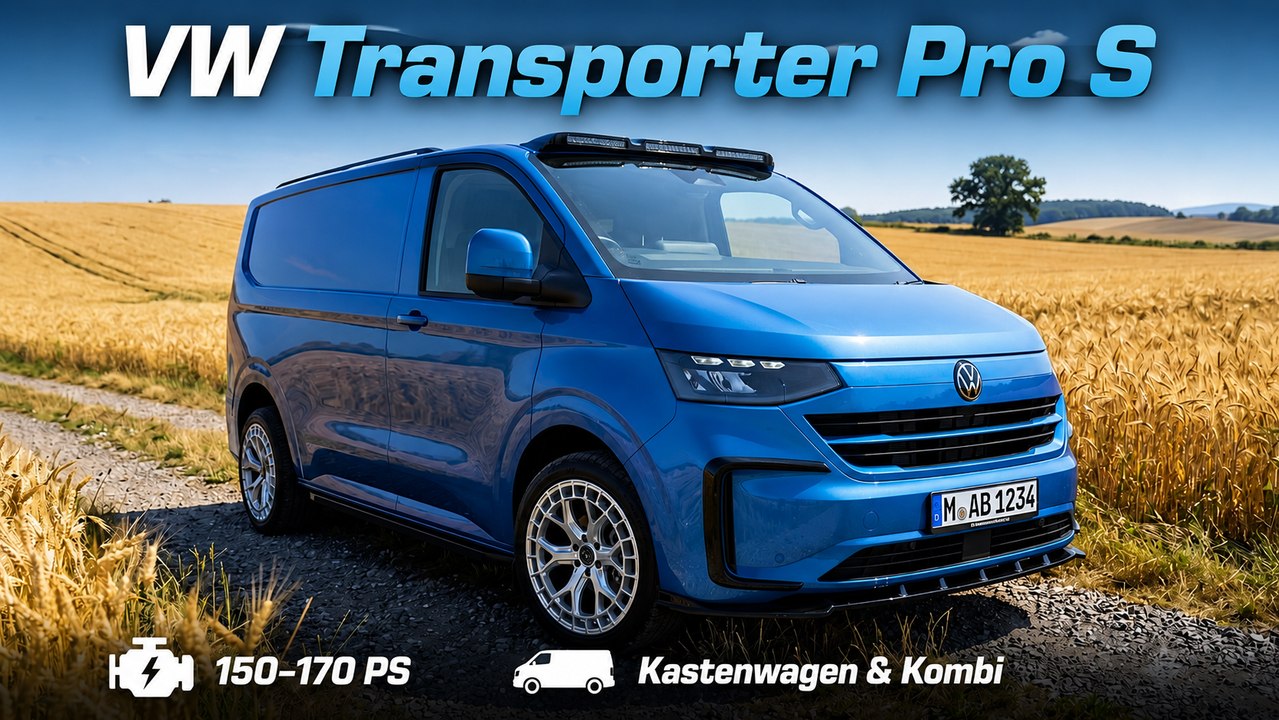 VW Transporter Pro S: R-Optik trifft Nutzfahrzeug-Alltag