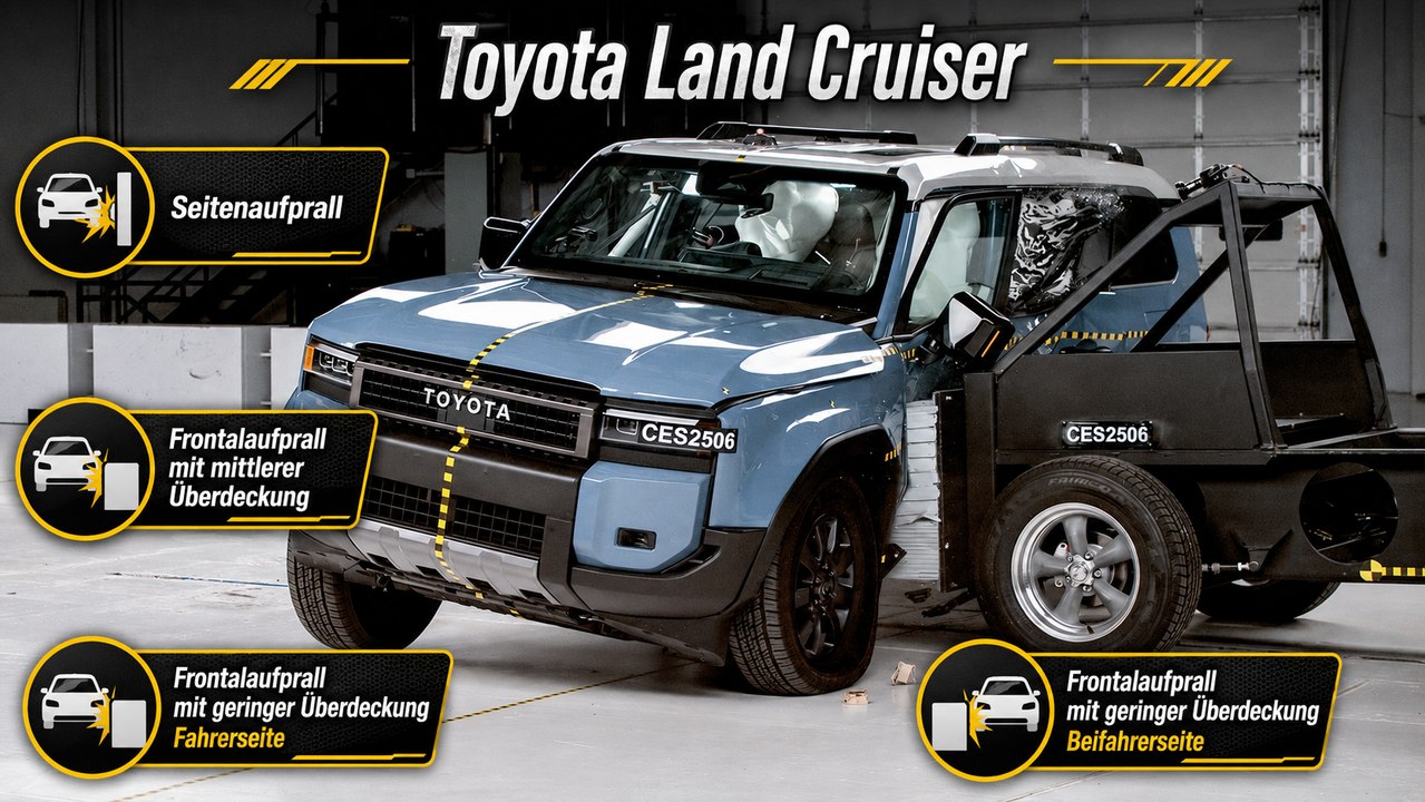 Toyota Land Cruiser bei IIHS: gute Werte, aber ein Schwachpunkt