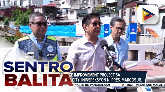 Drainage improvement project sa G. Araneta, Quezon City, ininspeksyon ni PBBM; flood mitigation efforts, ipatutupad sa buong bansa ayon sa Pangulo | ulat ni Kenneth Paciente