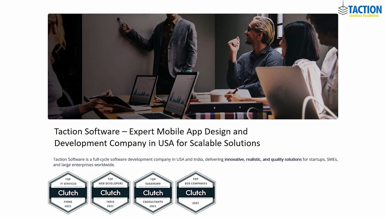 Taction Software- Empowering Businesses as a Top Web Development Company in India