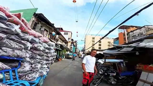 Relaxed Portion on Bilbao Street in Manila City in the Philippines
