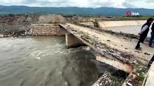 Tokat’ta taşkın riskine karşı bir köprü daha yıkılıyor
