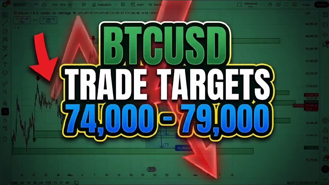 BTCUSDBTCUSD Trade Targets & Institutional Market Structure Analysis (SMC)