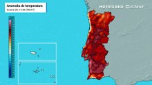 Anomalias de temperatura até 12 ºC acima da média vão marcar o final de maio em Portugal