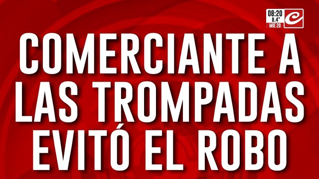 Impactante: evitó robo agarrando a las trompadas limpias al delincuente