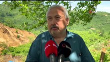 Heyelan sebebiyle 400 dönüm arazi kayarak yer değiştirdi