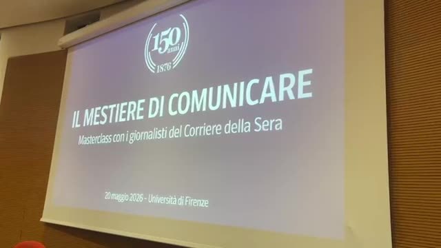 Il «Corriere della Sera» a Firenze per i 150 anni, la masterclass all'Università sul futuro del giornalismo