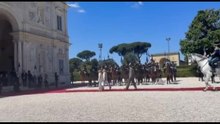 Giorgia Meloni e il premier indiano Modi a Villa Pamphilj