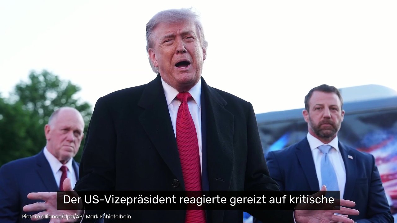 Genervt vom ständigen 'Gejammer' - JD Vance teilt vor laufender Kamera aus