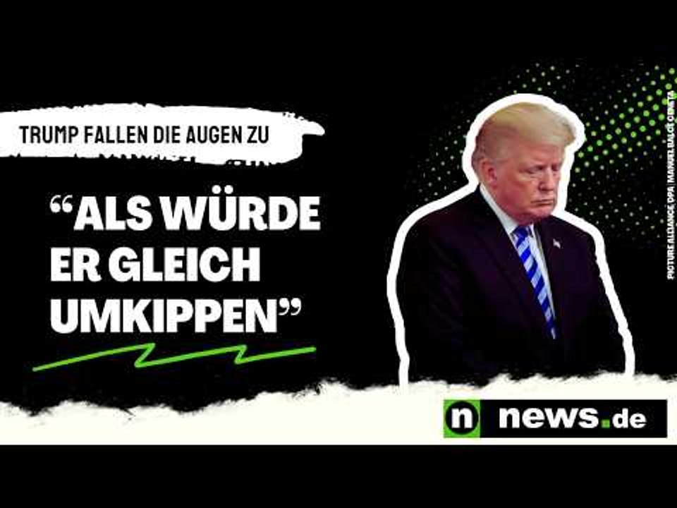 'Als würde er gleich umkippen' - US-Präsident fallen wieder die Augen zu