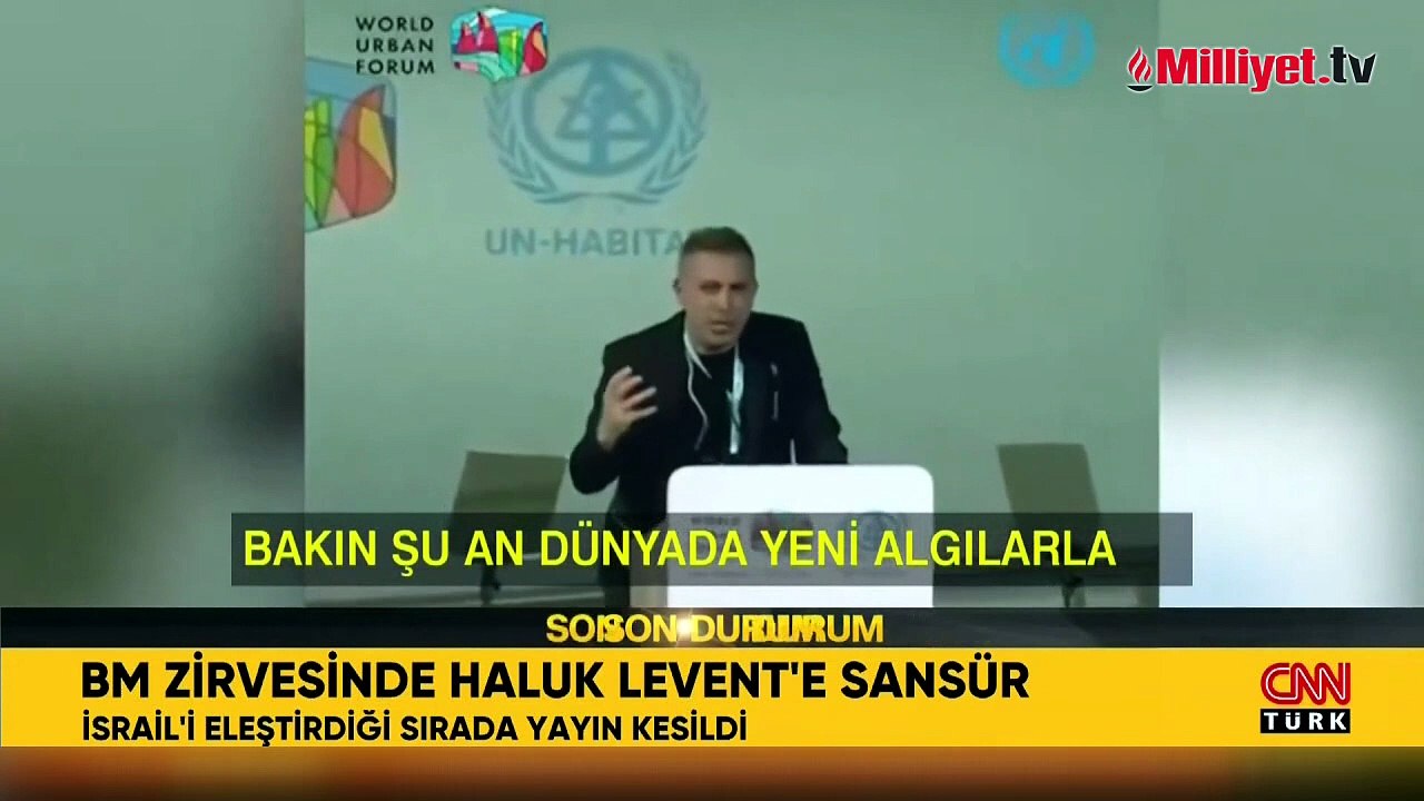Ünlü sanatçı Haluk Levent'e BM zirvesinde skandal sansür!