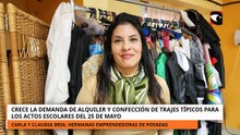 Crece la demanda de alquiler y confección de trajes típicos para los actos escolares del 25 de Mayo