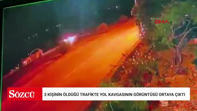 3 kişinin öldüğü trafikte yol kavgasının görüntüsü ortaya çıktı