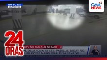 CCTV confirms Bato, Padilla left Senate together | 24 Oras