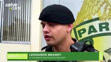 PM detalhou ação de criminosos que usaram mochila de delivery para levar os itens roubados