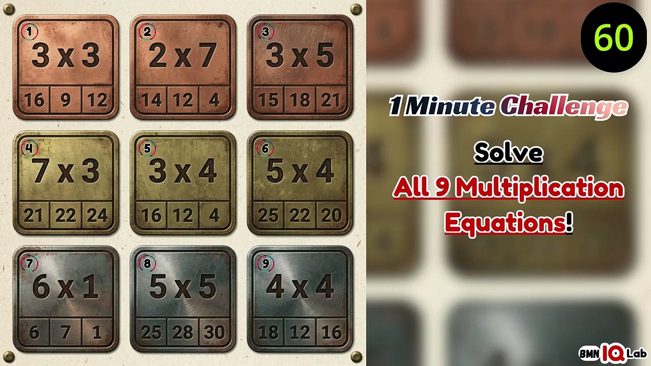 #MathProblems 😬😤 Solve All 9 Multiplication Equ...