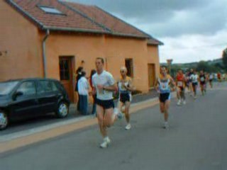 CORRIDA de Malling 2008-la tête de course au km 1