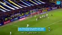 Se conocieron los audios del VAR tras el empate de Boca y Cruzeiro