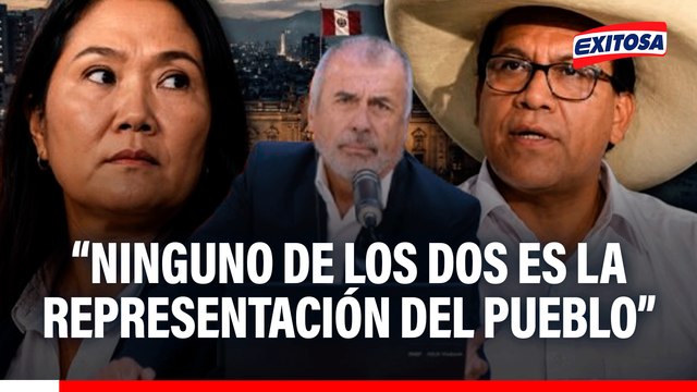 Nicolás Lúcar: Ni Keiko ni Roberto Sánchez puede atribuirse la representación del pueblo peruano