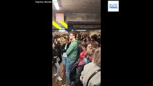 Un vídeo muestra a lituanos refugiados en un aparcamiento subterráneo durante una alerta de drones