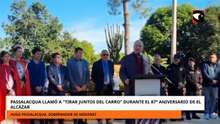 Passalacqua llamó a tirar juntos del carro durante el 87 aniversario de El Alcázar